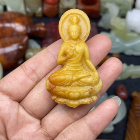 和田玉未镶嵌颈饰41