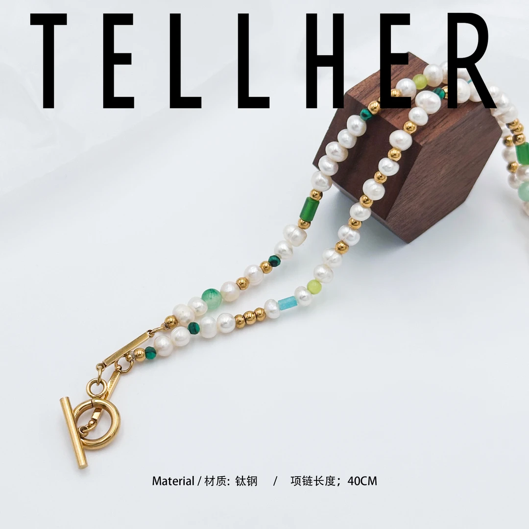 钛钢项链 她盒子/ Ins风 小众 时尚 百搭 简约 欧美 项链 7178