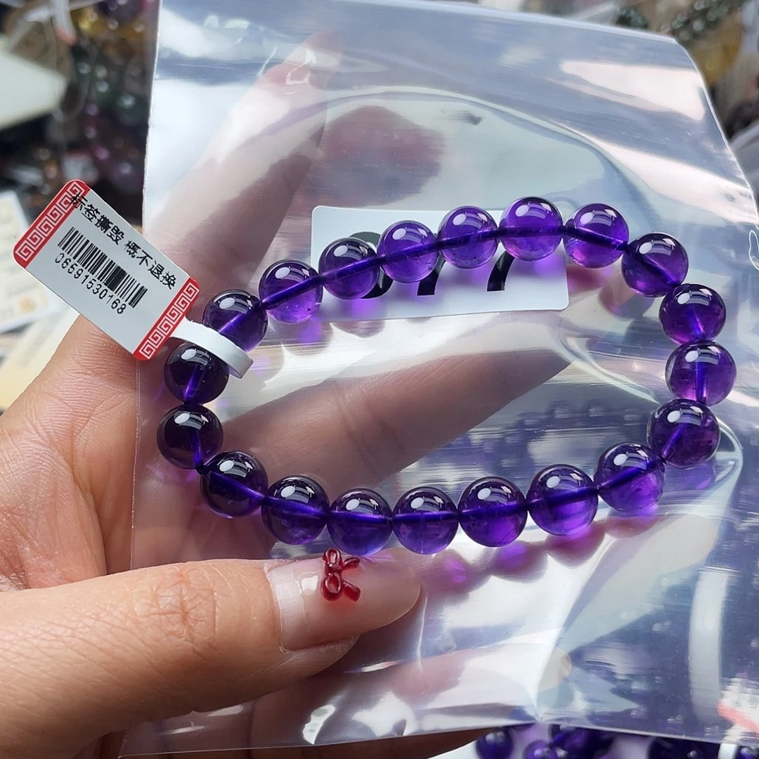 水晶手串077。未镶嵌萌***爱