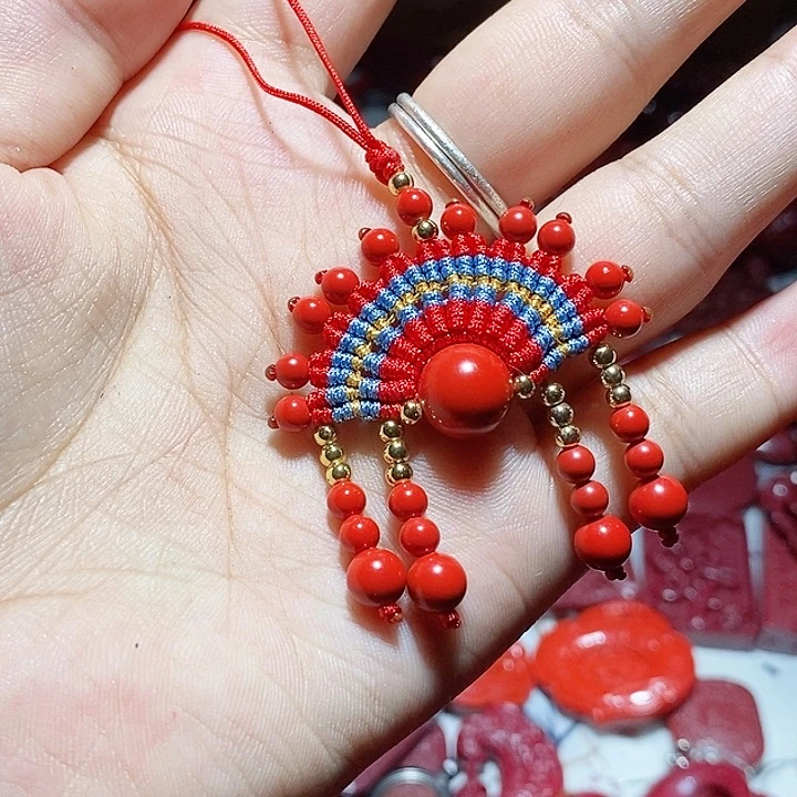 天然辰砂朱砂吊坠