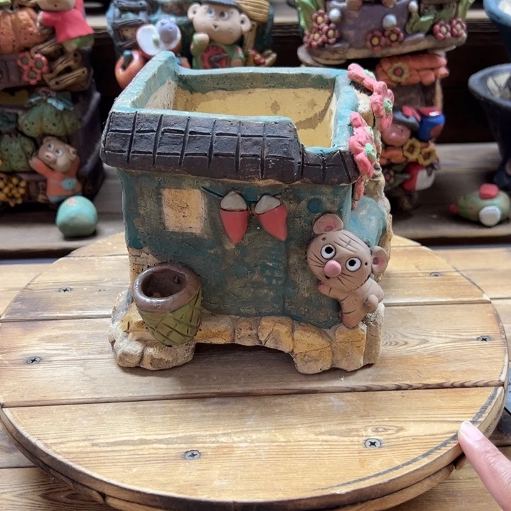 嘻哈多肉花盆百搭