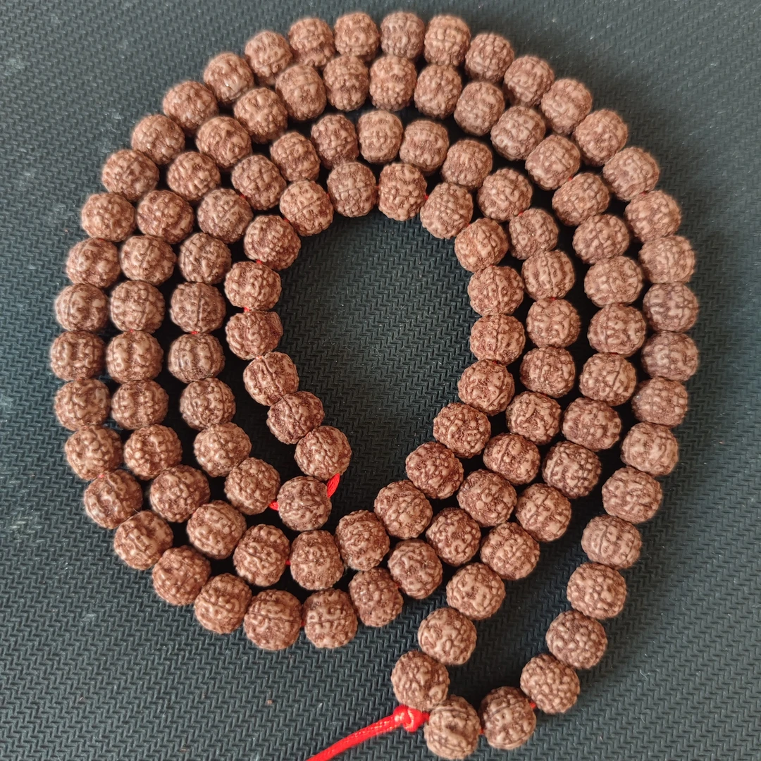 红皮花王脖挂金刚菩提手串手持小金刚念珠男女通用高油高密秒沉水