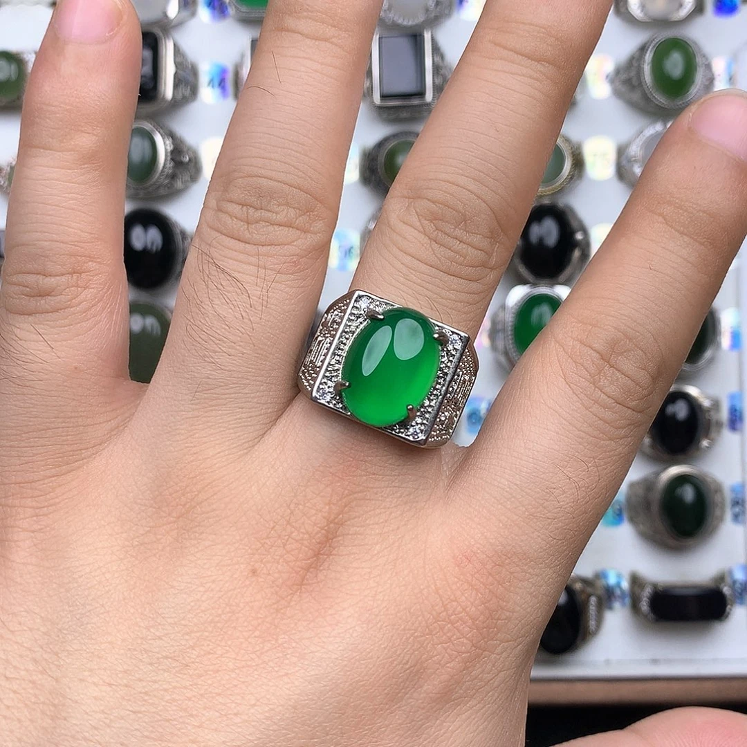 玛瑙/玉髓合金戒指