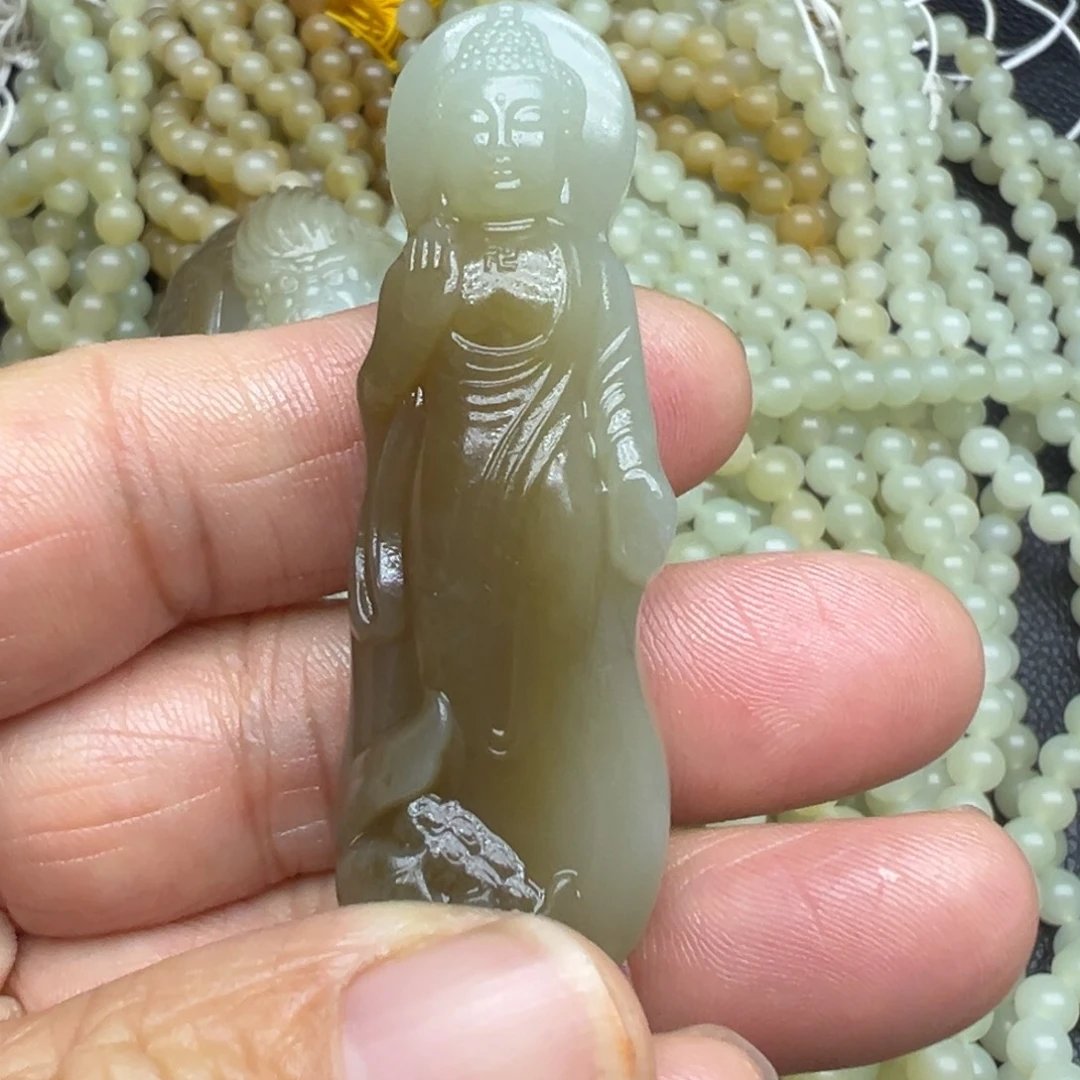 和田玉（糖玉）未镶嵌吊坠(不含链)