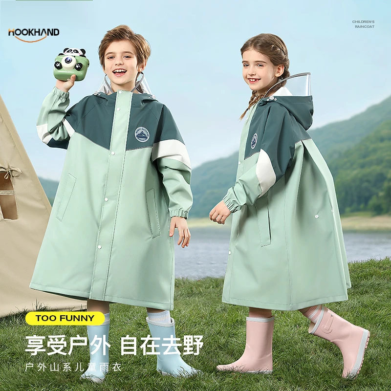 备美儿童雨衣女童男童女孩幼儿园小学生小童宝宝书包位雨披