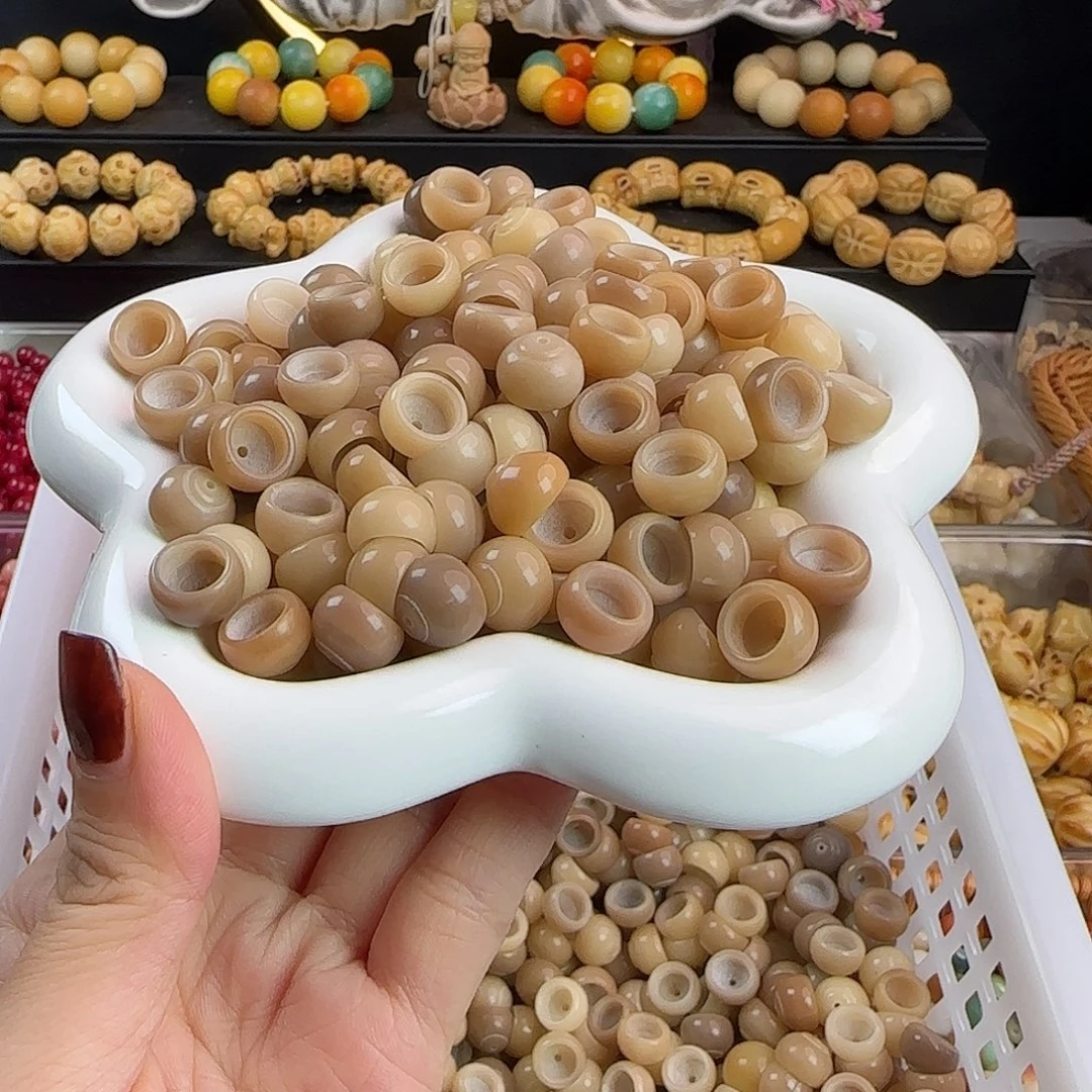 菩提根/象牙果手串瑕疵卡12莫兰迪碗肠100颗