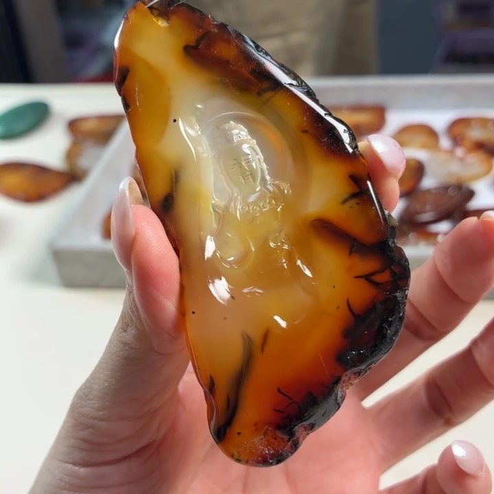 玛瑙/玉髓未镶嵌吊坠(不含链)