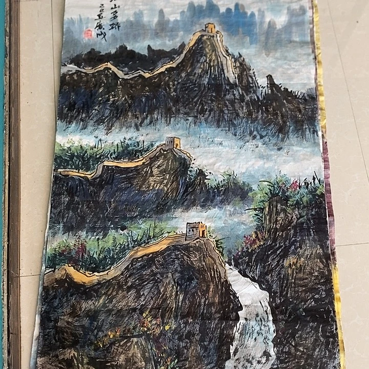 国画崔广成四尺手绘作品（扣已拍随机赠送一张手绘国画作品