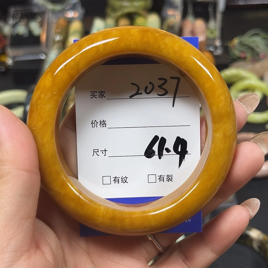 未镶嵌蛇纹石玉手镯甜*