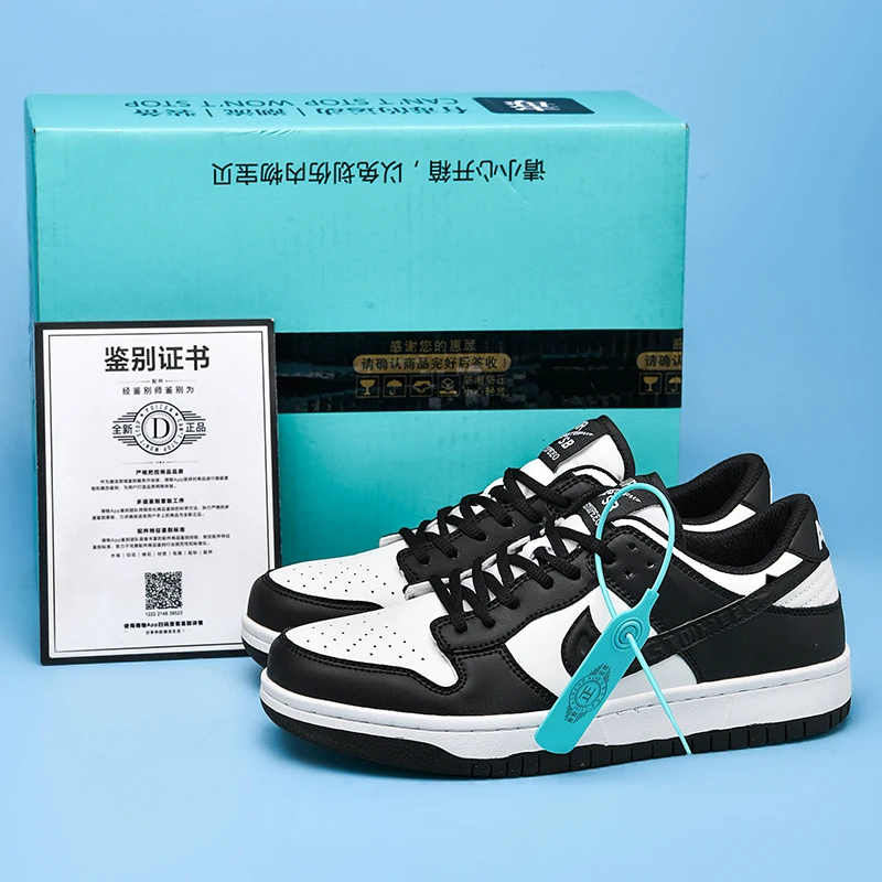 aj男鞋dunk黑白熊猫鞋白灰男款运动鞋莆田aj1休闲情侣款板鞋时尚