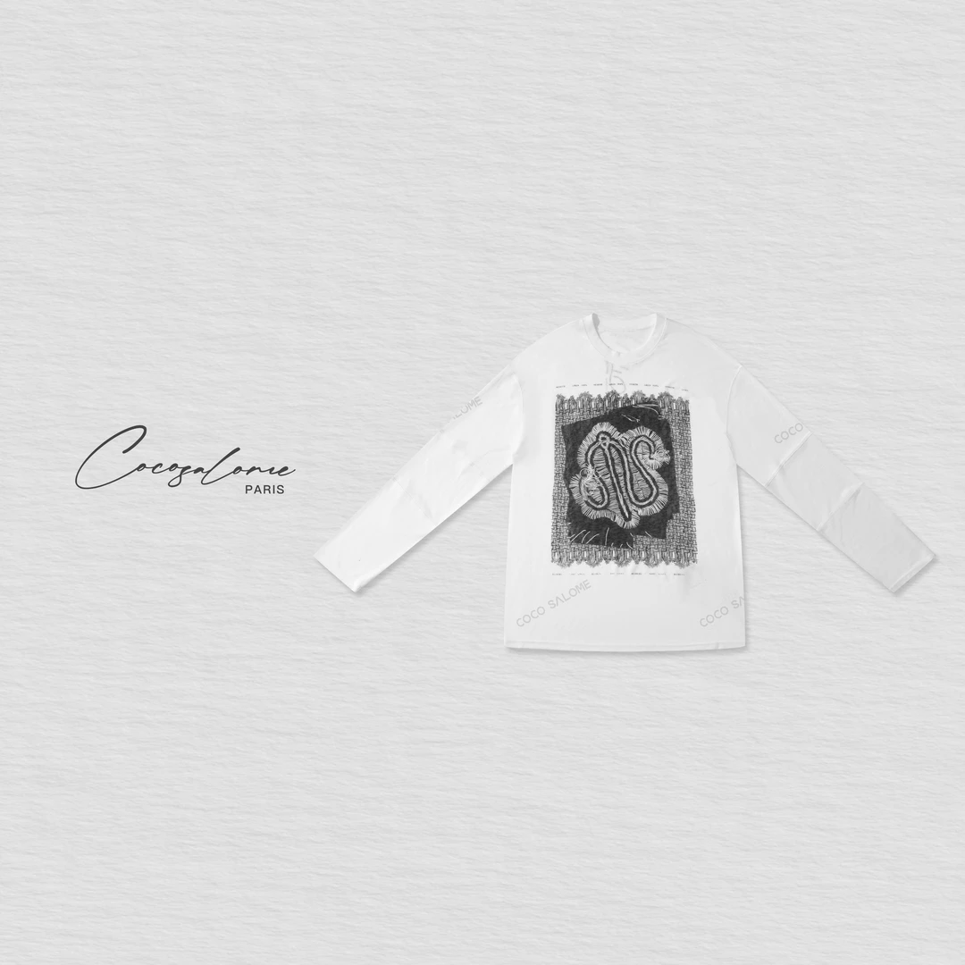 COCO SALOME｜韩彬彬"麻绳"天丝亲肤裸感夏季必备长袖1831-9