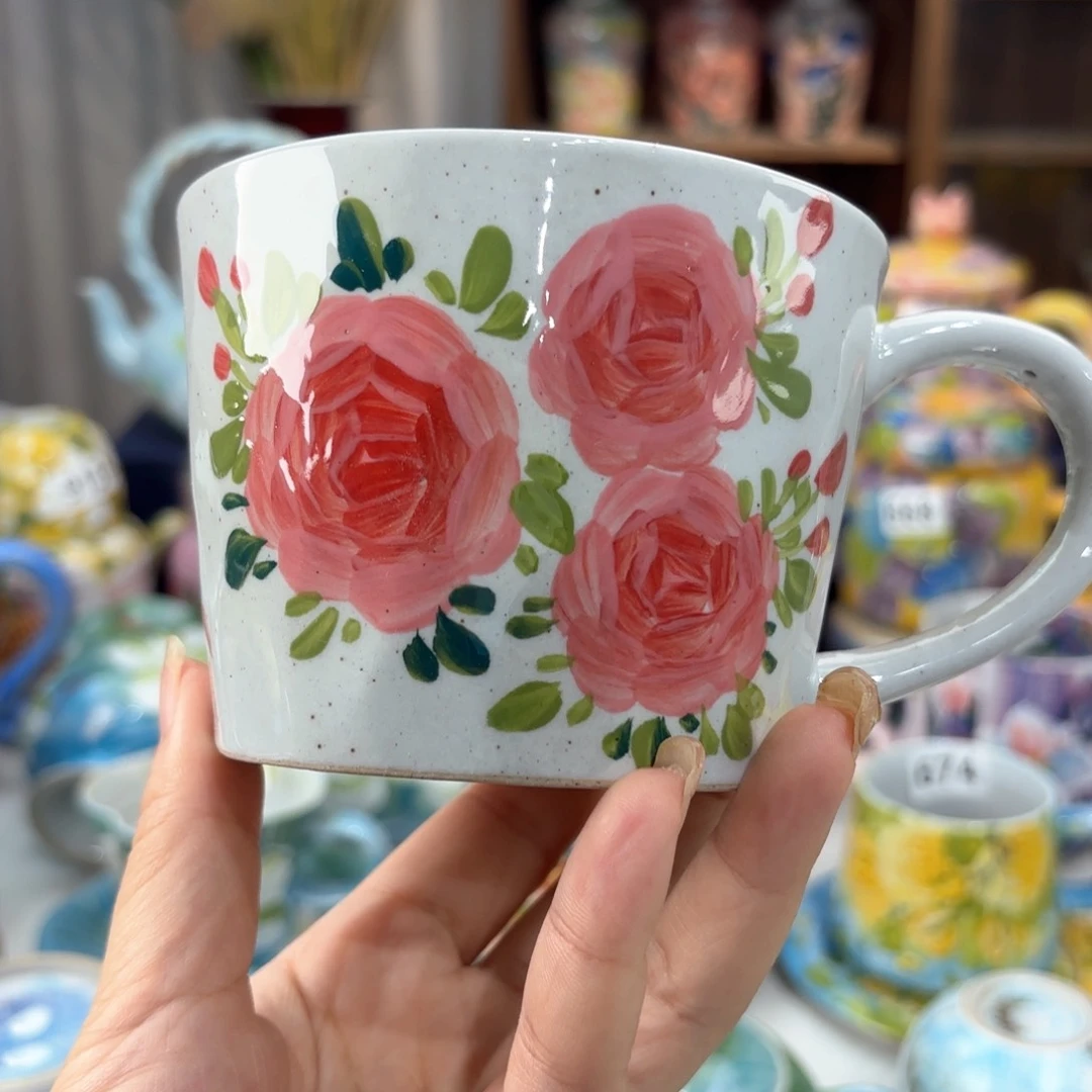 景德镇手绘高温釉下彩陶瓷茶具