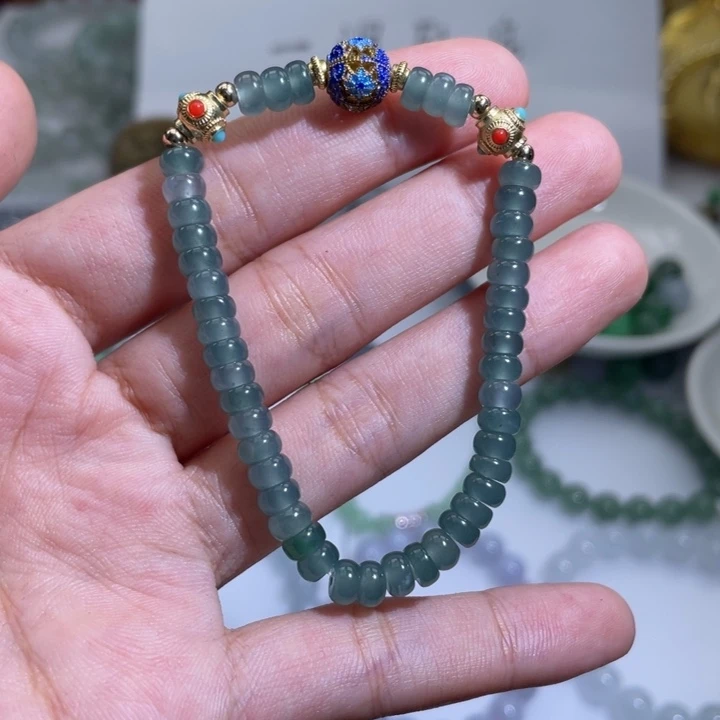 翡翠未镶嵌手链天然翡翠a货