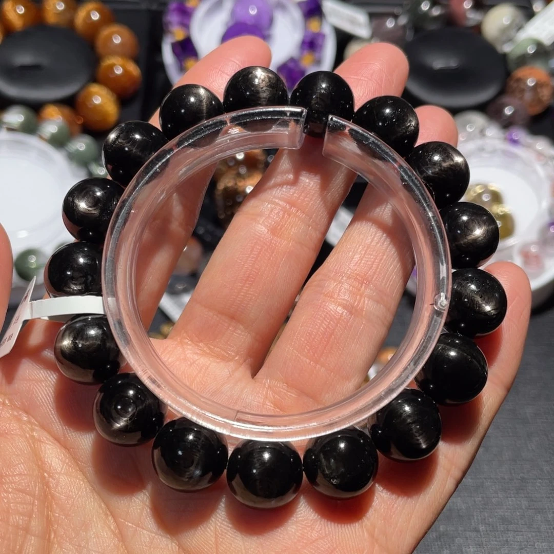 辉石手链未镶嵌金运石12mm左右