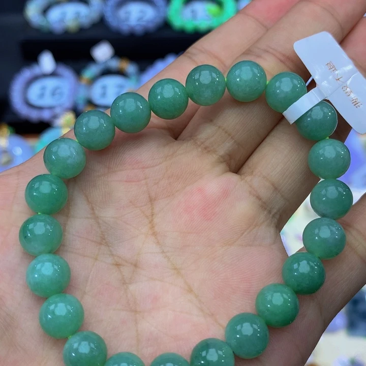 翡翠未镶嵌手链翡翠8+