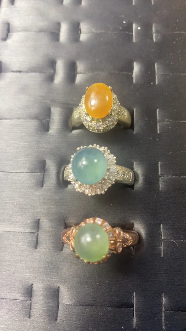 翡翠多种蛋面卡八加