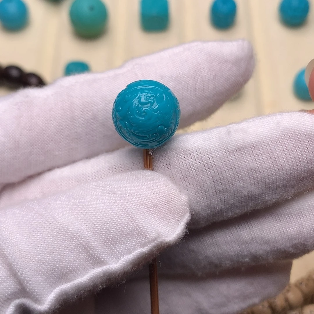 绿松石未镶嵌绿松石龙凤12.6