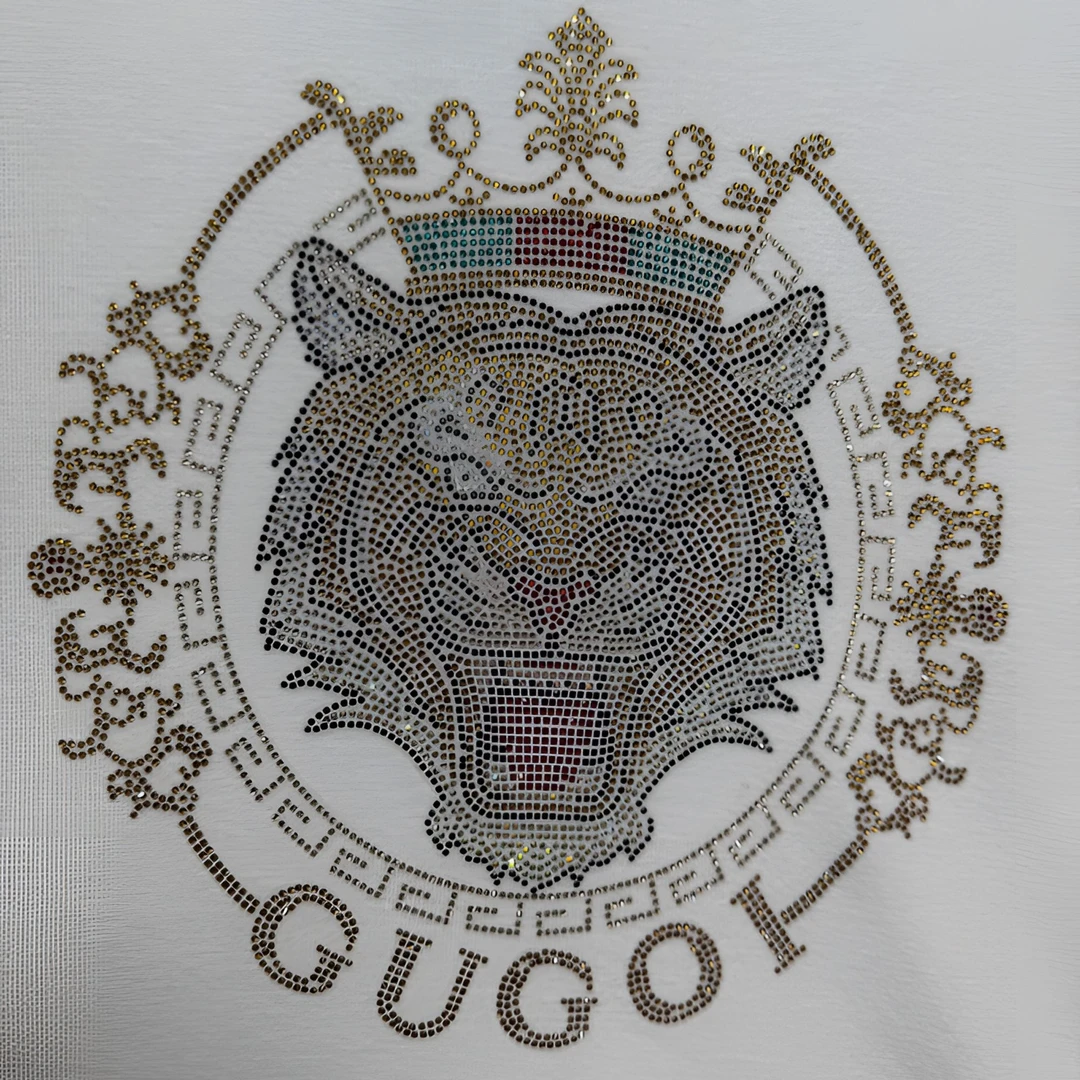 欧尚轻奢 简欧男装 重工烫钻 烫钻毛衣 虎头毛衣 刺绣毛衣 羊毛衫