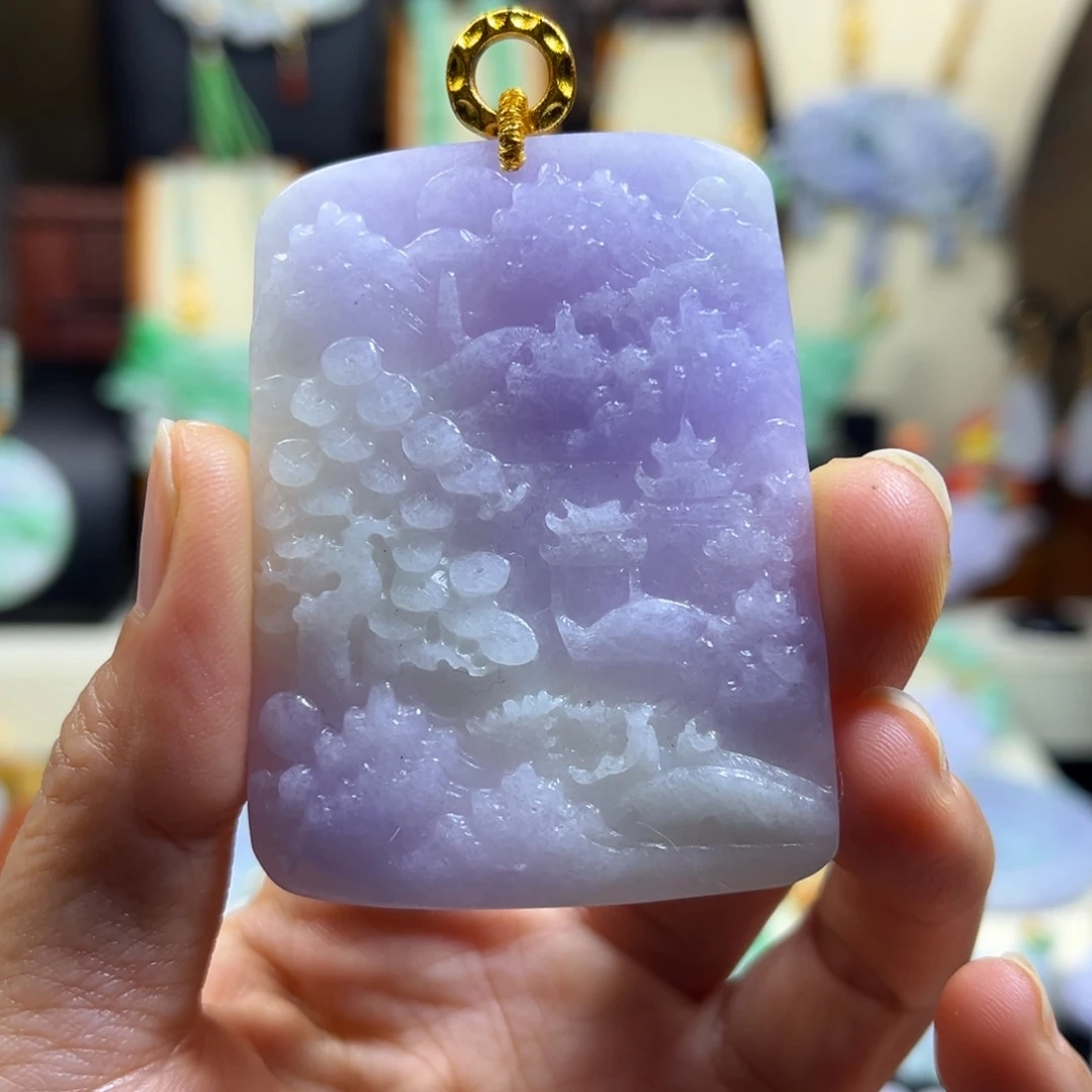 翡翠未镶嵌颈饰天然翡翠