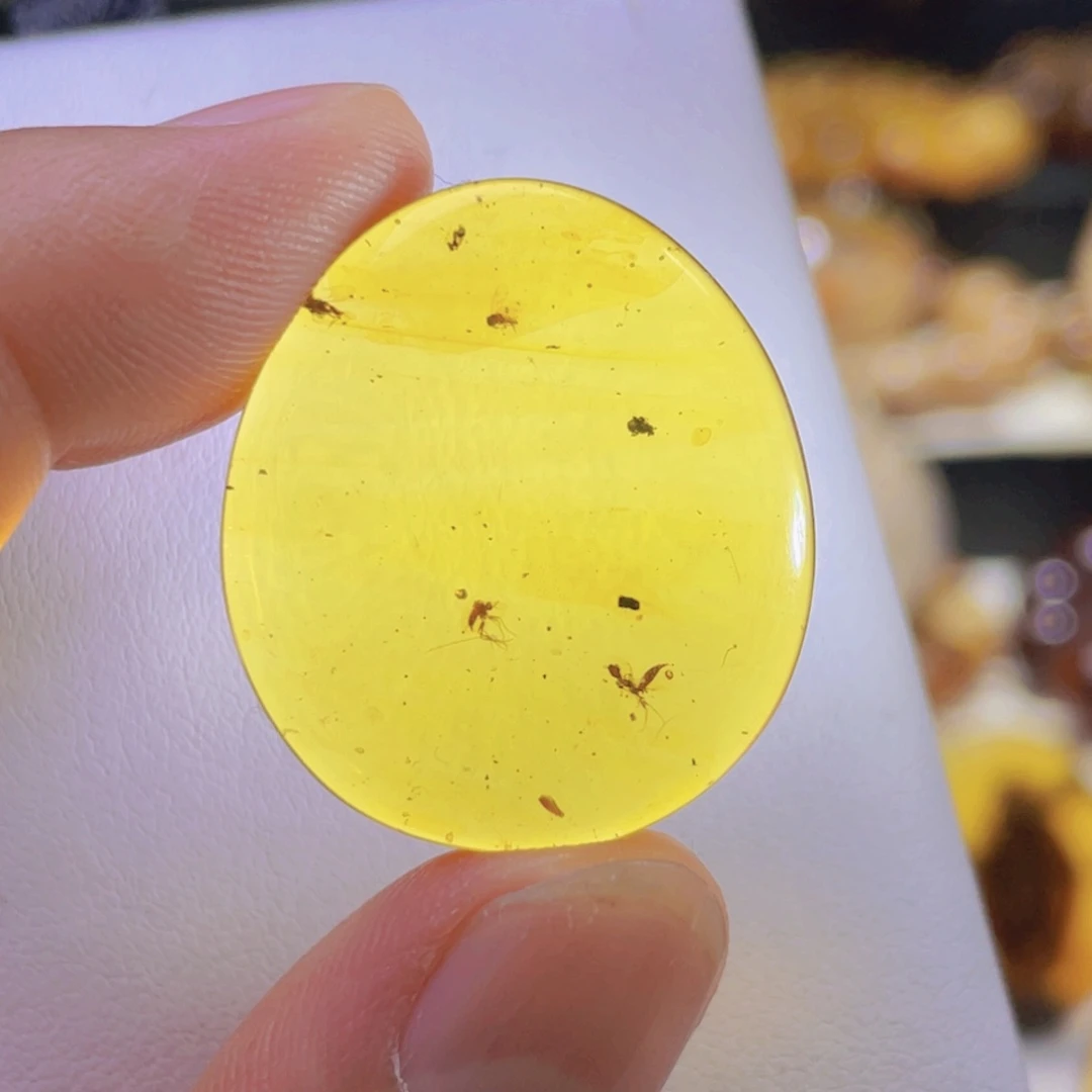 琥珀珠宝奇石未镶嵌吊坠虫珀