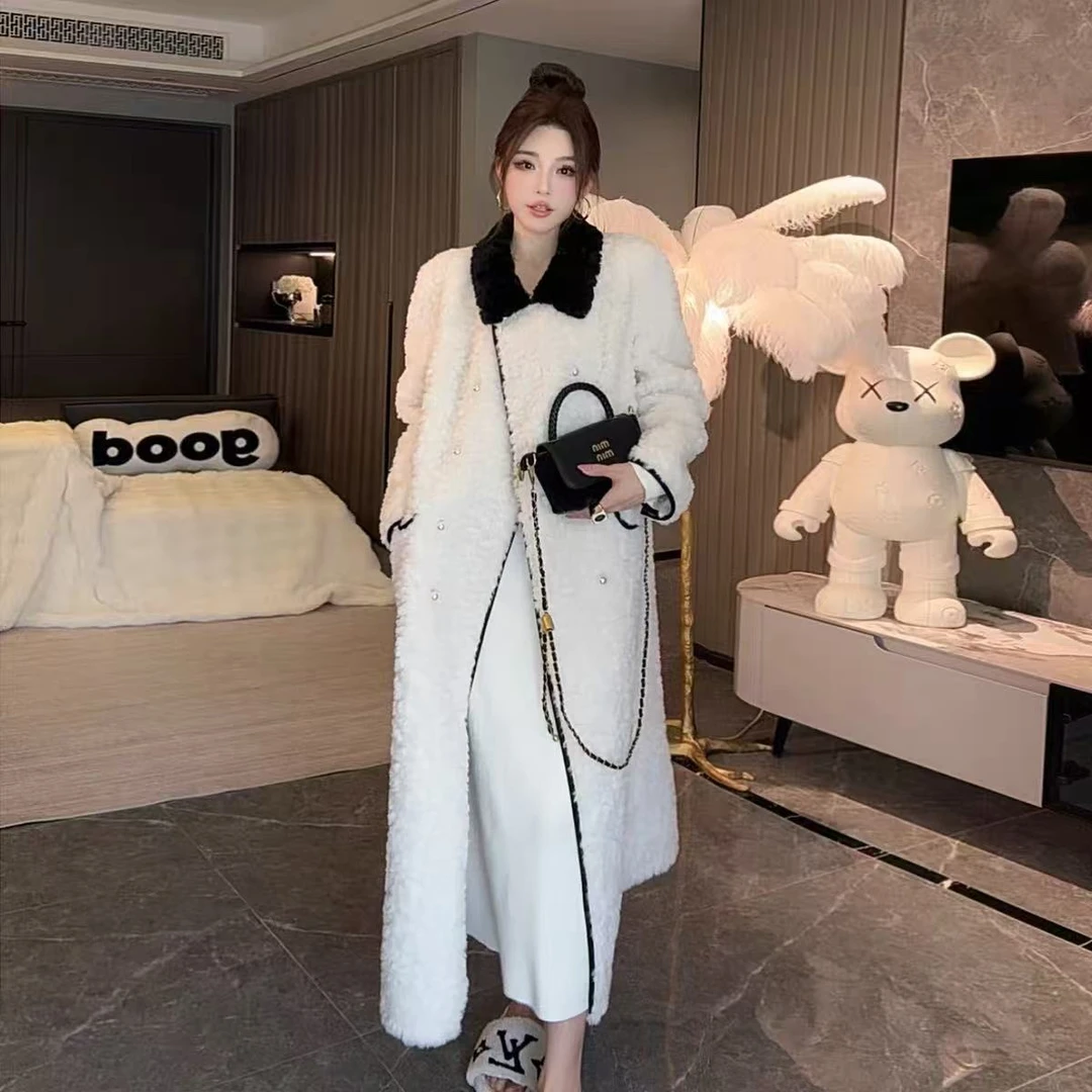 微瑕海宁大厂生产 女士羊驼毛外套