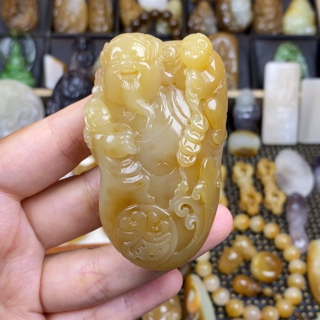 和田玉未镶嵌颈饰