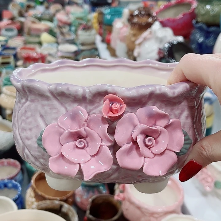 多肉陶瓷花盆满10元包邮