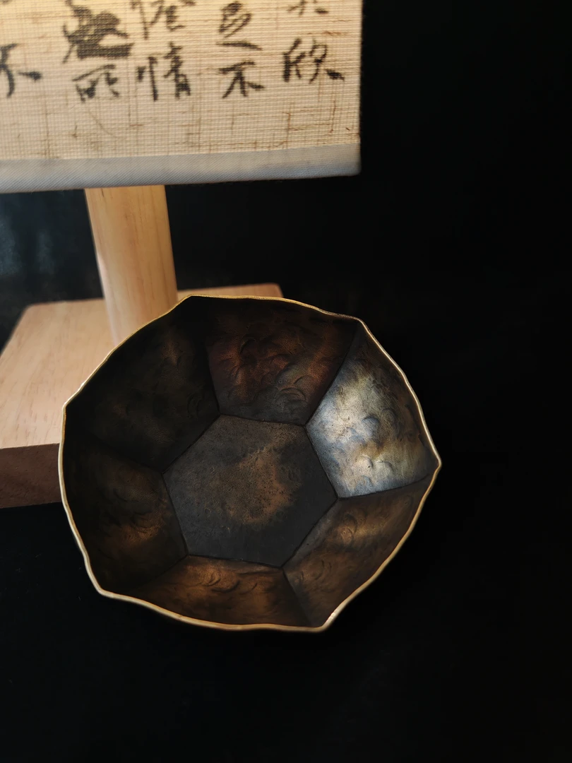 小众设计六角铜盘简约风格家居摆件