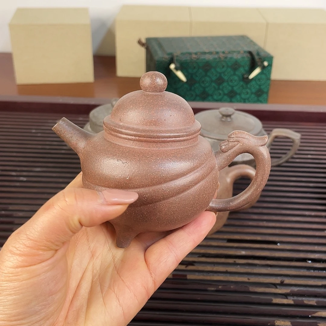 茶壶紫砂六拼半手工制作