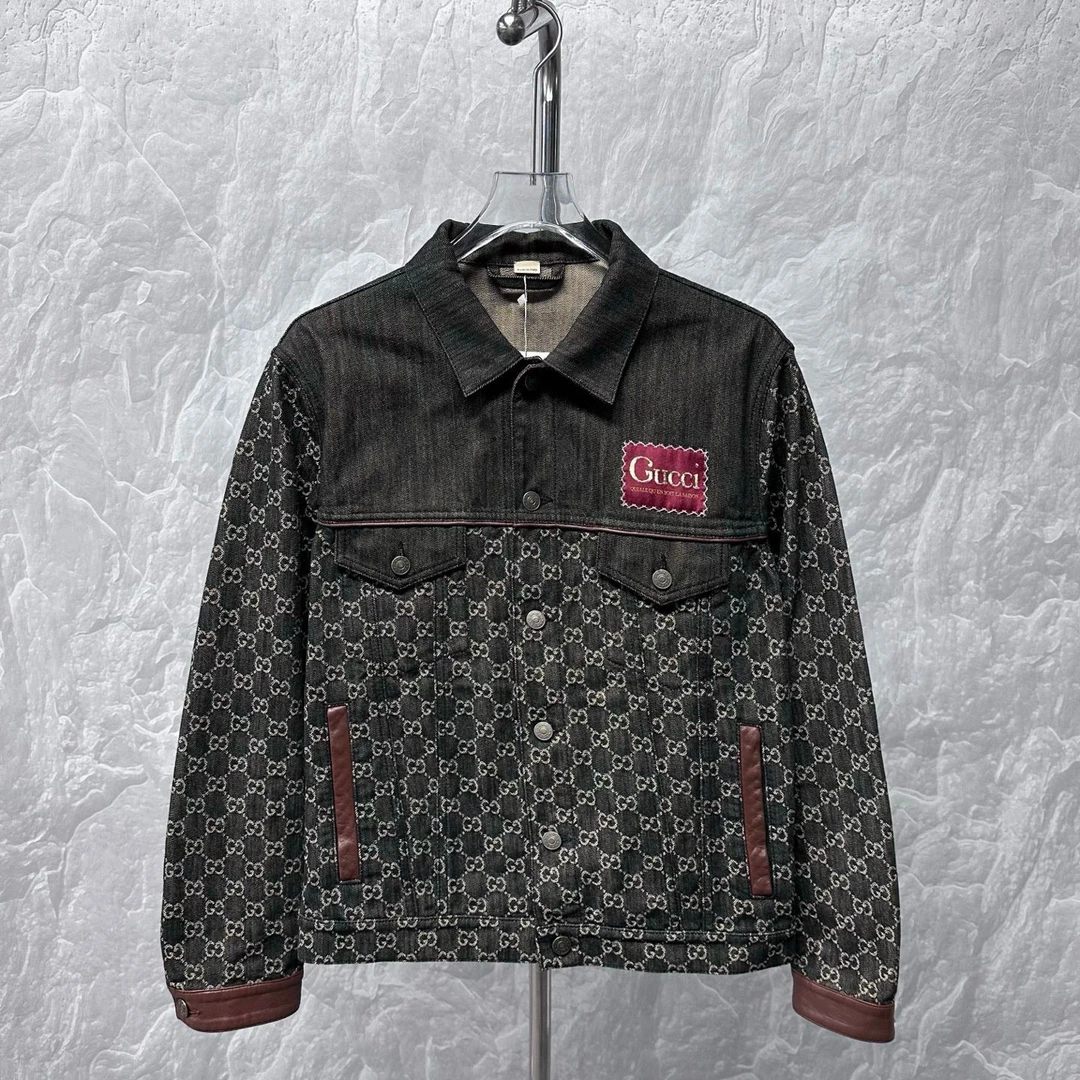 未使用 GUCCI/古驰 刺绣满印双G外套 50码 J01945