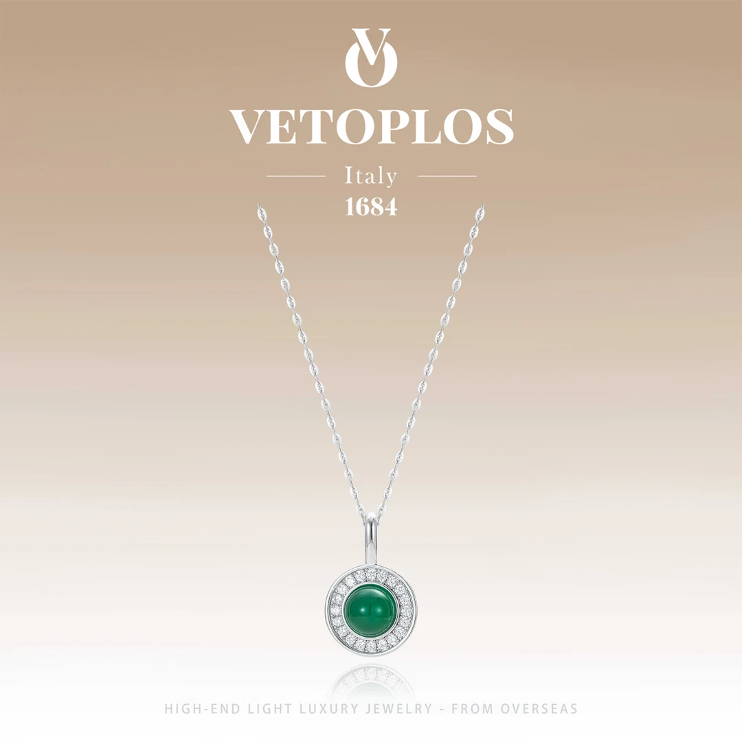 【禄意灵犀】Vetoplos秋冬新中式圆绿项链F0360