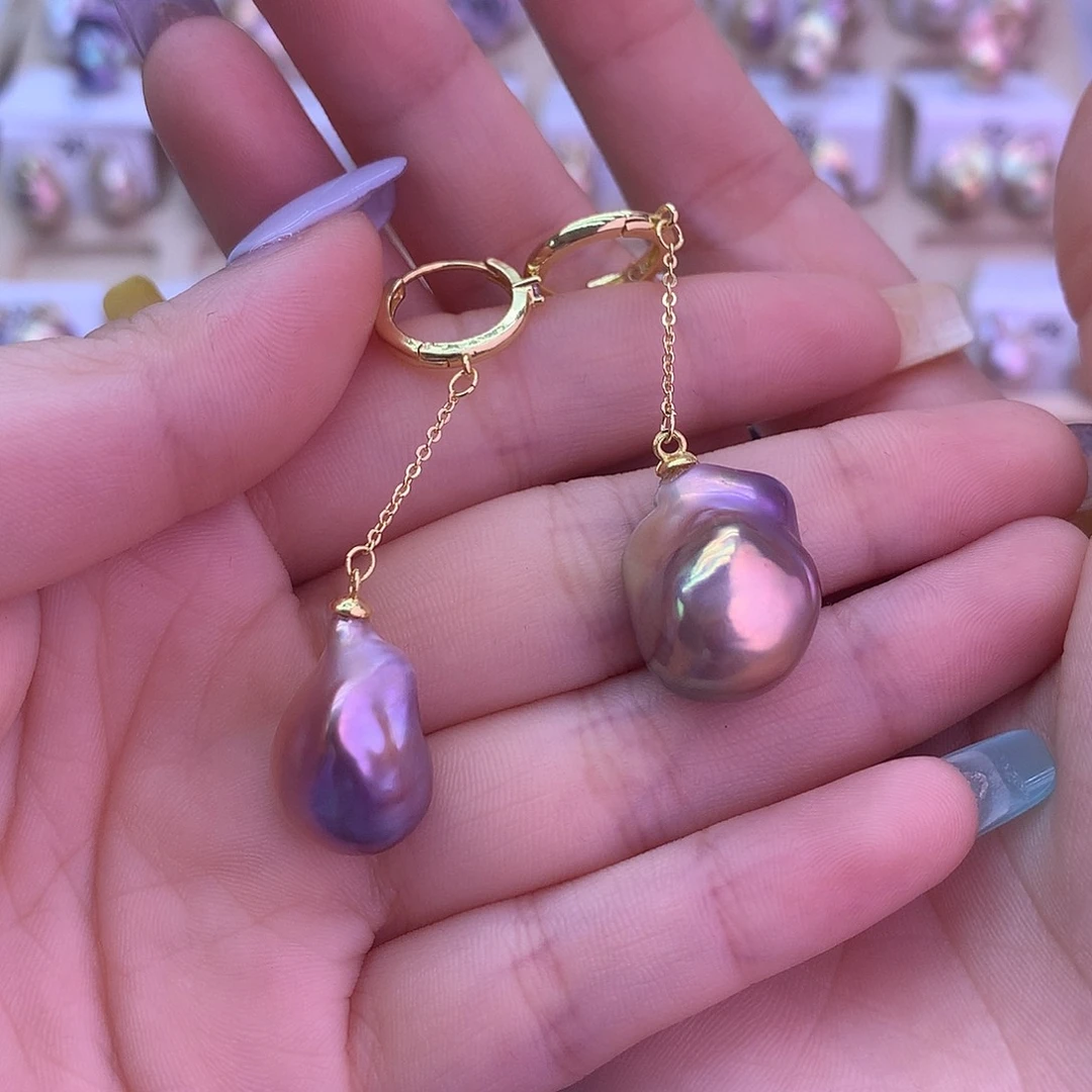 未镶嵌淡水珍珠耳饰艾*