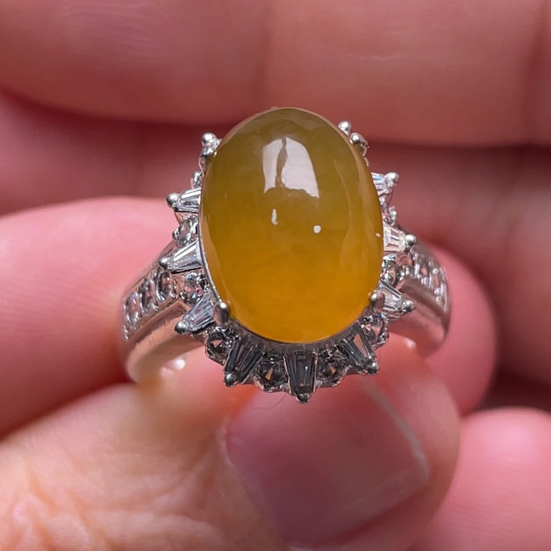 翡翠戒指未镶嵌?****?纯天然缅甸翡翠