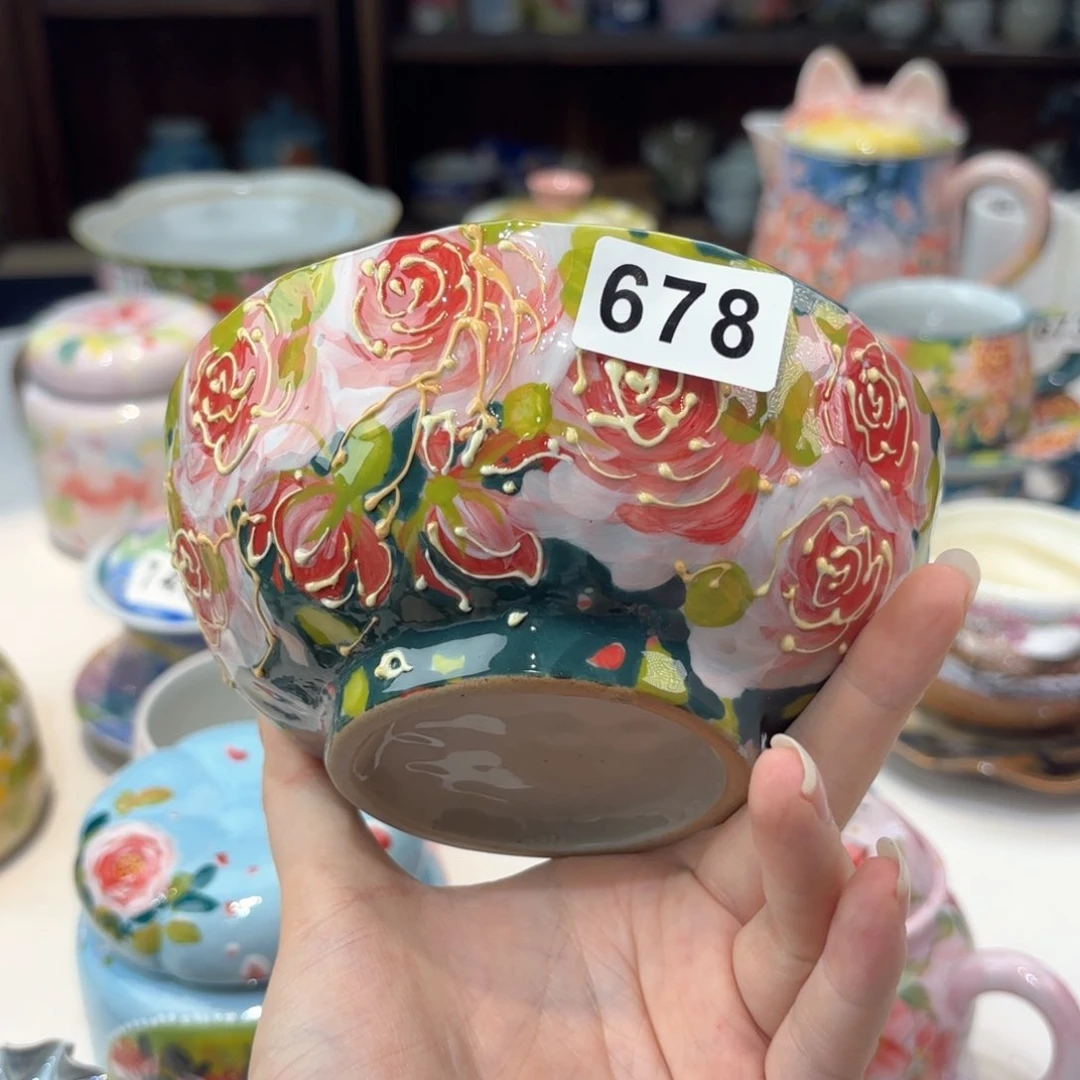 景德镇手绘高温釉下彩陶瓷茶具