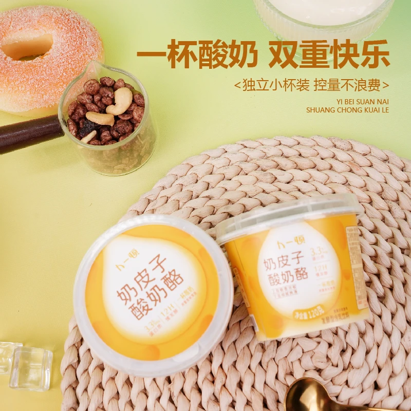 卜一顿奶皮子酸奶低温发酵酪乳原味风味营养早餐健康美食夏季饮品