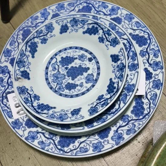 @***3瓷片磁州窑盘碗壶杯有瑕疵