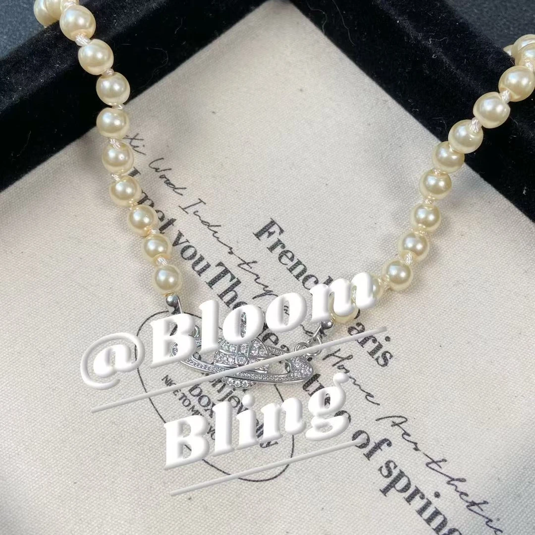 铜合金仿珍珠项链 平面珍珠项链-261新款经典气质复古百搭款式