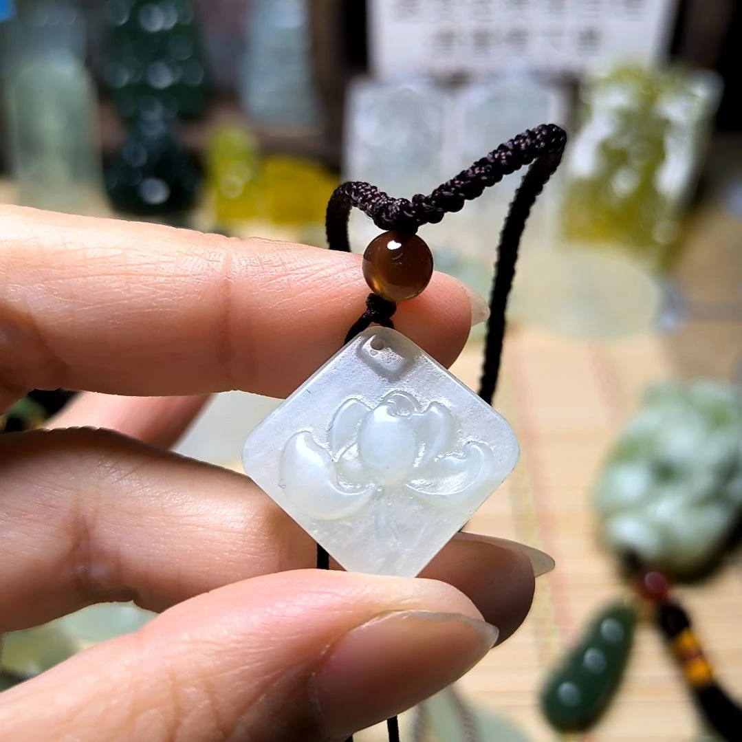 岫玉未镶嵌吊坠(不含链)用****9
