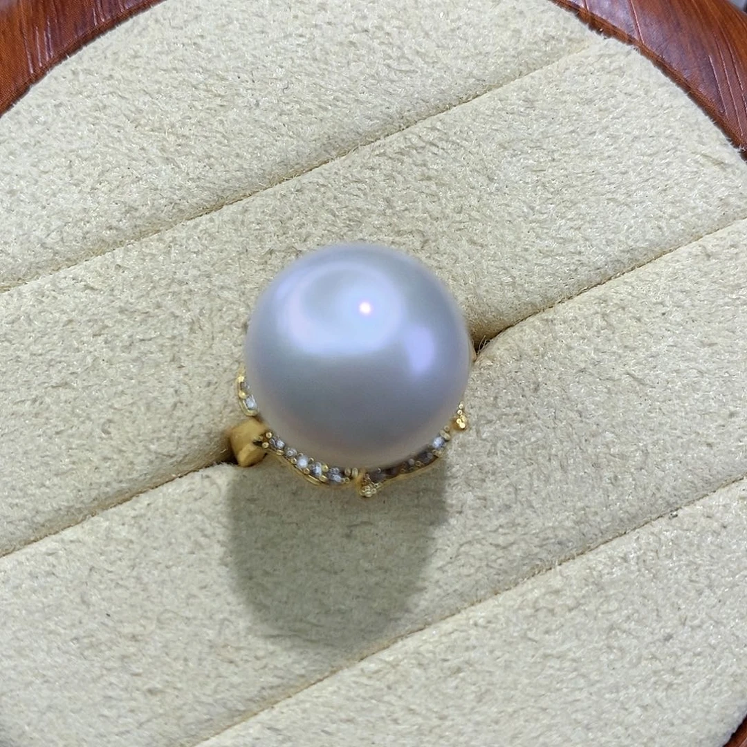 合金戒指淡水珍珠14.6