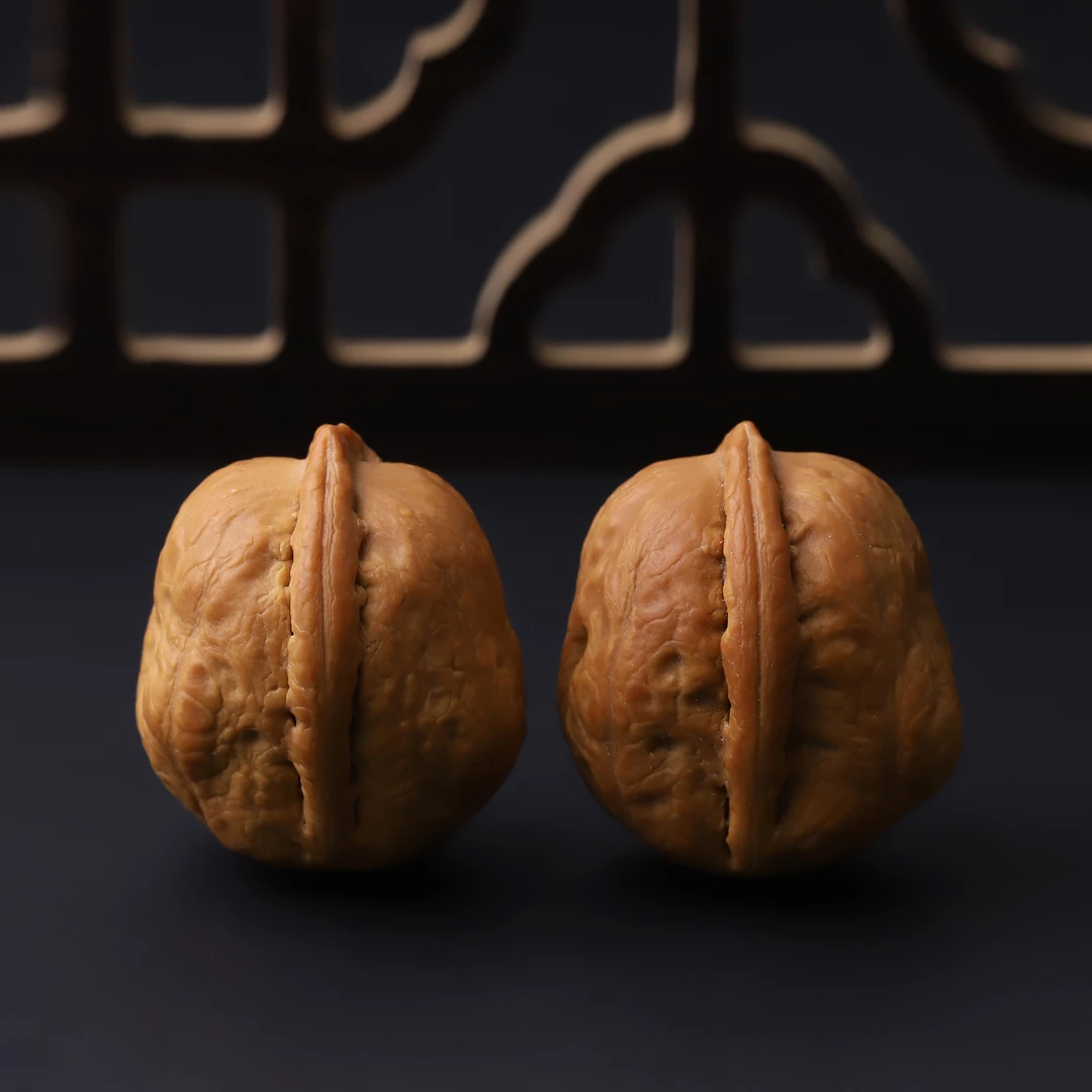 HT1119*1【楸舍利】文玩楸核桃手把件