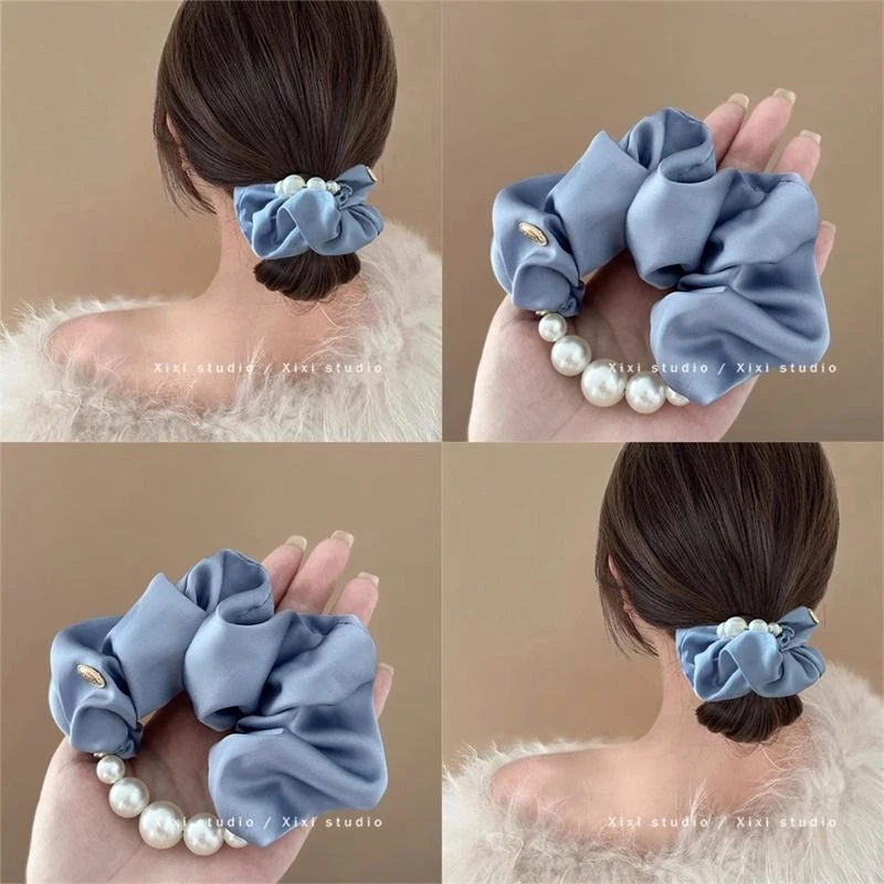 年度挚爱!温柔气质珍珠发圈!低马尾头绳高级感发绳皮筋女盘发器