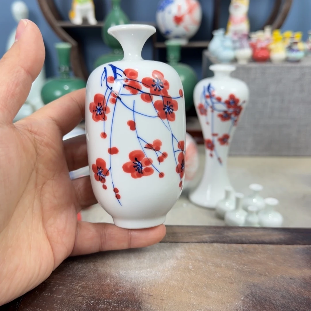 陶瓷手工小花器摆件