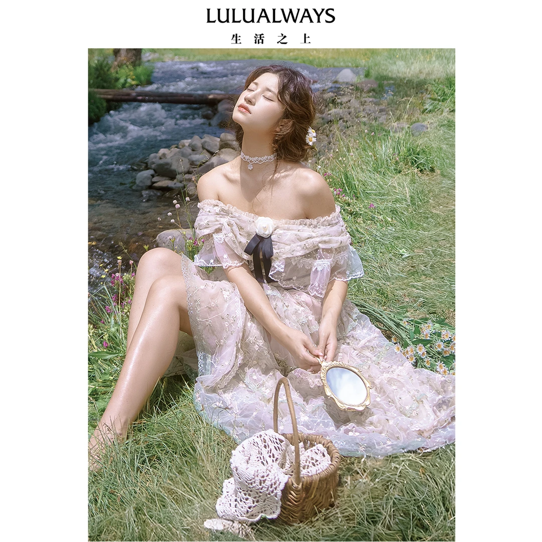 【华服·公主巡游记·玫瑰之约】LULUALWAYS25夏季新款飘逸连衣裙