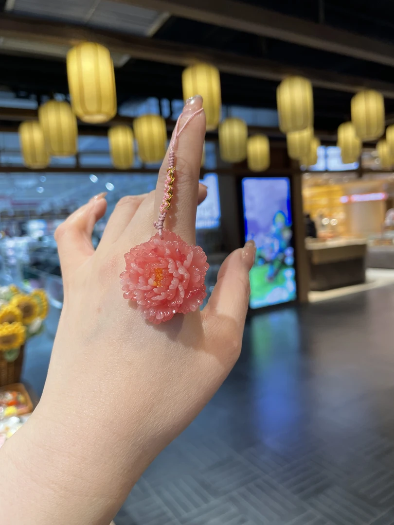 【挂件】菏泽牡丹文创精美千层花瓣挂件