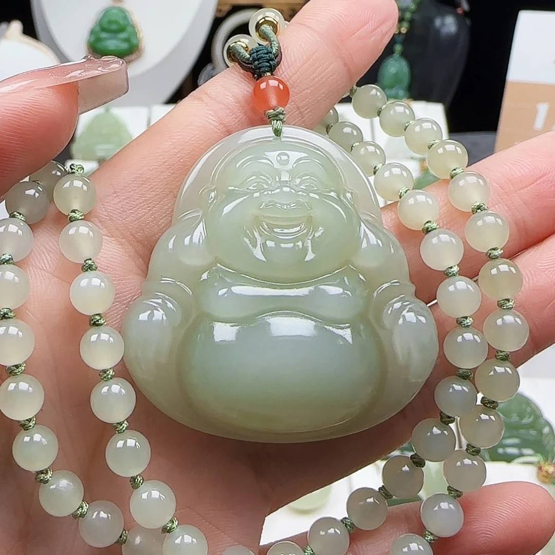 和田玉未镶嵌颈饰45