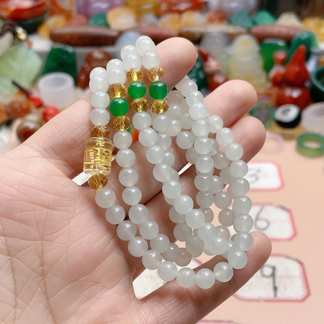 玛瑙/玉髓颈饰合金君*兰