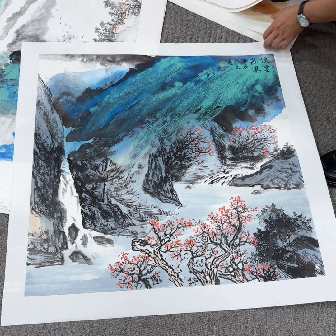 国画国画作品多次