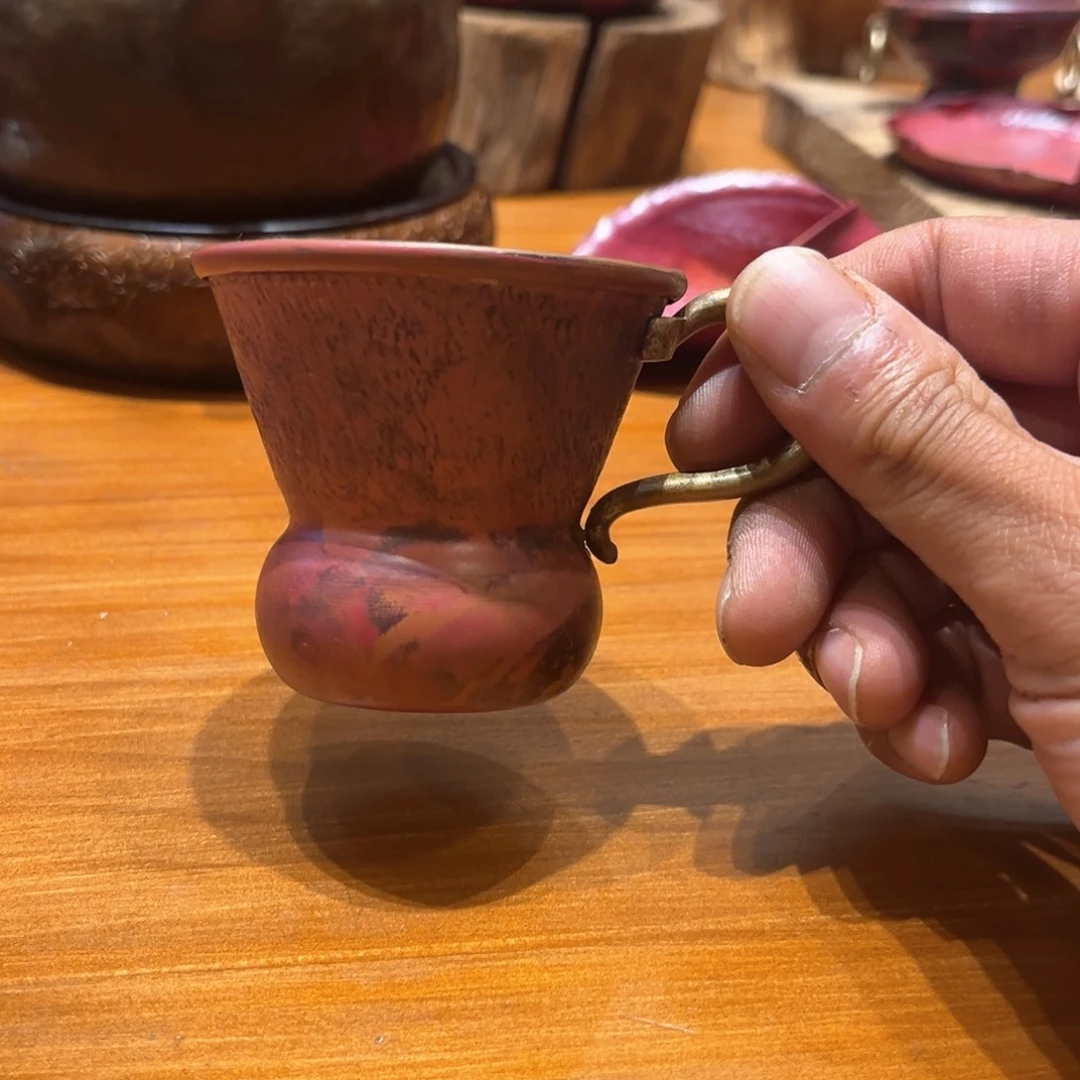 铜杯挂锡新款手工锻打工艺