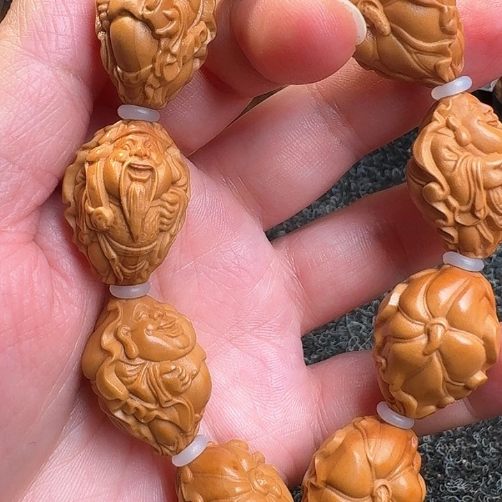 橄榄核吊坠橄榄荷叶财迷