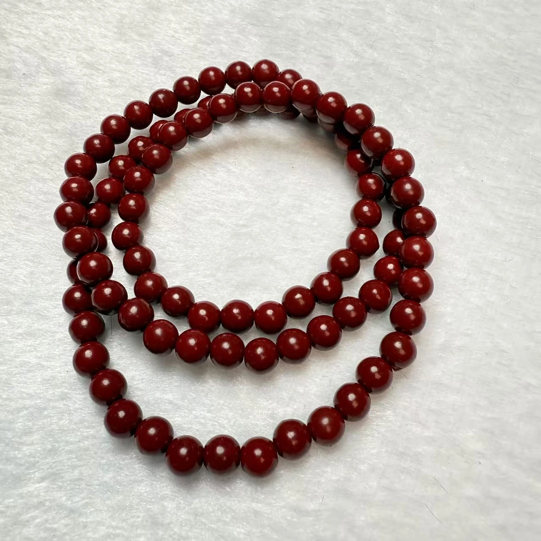 天然辰砂天然辰砂精美设计款手链*XJ037